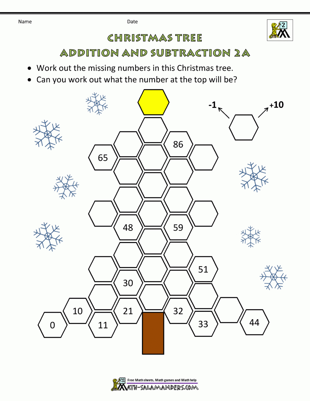 2Nd Grade Christmas Math Worksheets regarding Christmas Math Addition Subtraction Worksheets