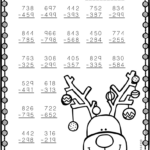 3.Nbt.2 Christmas Themed 3 Digit Subtraction With Regrouping With Christmas Math Worksheets Subtraction With Regrouping