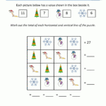 3Rd Grade Christmas Math Worksheets Inside Christmas Math Worksheet 3rd Grade