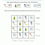 3Rd Grade Christmas Math Worksheets Intended For Christmas Math Worksheets 3rd Grade Time