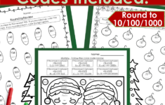 3Rd Grade Math Skills Review - Christmas Practice &amp; Colorcode with Christmas Math Worksheet 3rd Grade