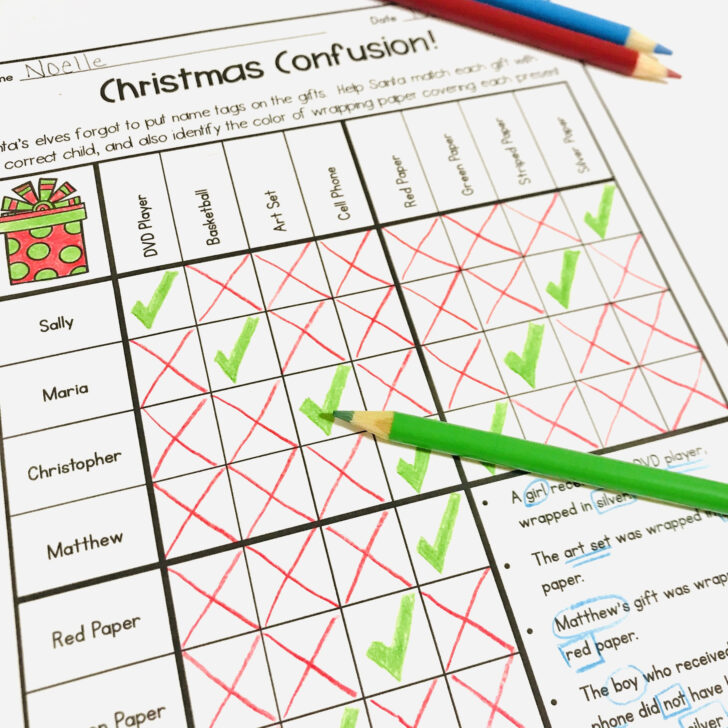 5th Grade Christmas Math Worksheets Free