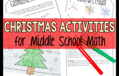 Christmas Activity Worksheets For Middle School Math - Make Sense throughout 8th Grade Math Christmas Worksheets Free