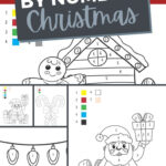 Christmas Colornumber Printables Inside Activity Village Christmas Math Worksheets