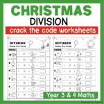 Christmas Crack The Code: Division Worksheets | Resources For Regarding Christmas Math Division Worksheets