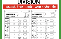 Christmas Crack The Code: Division Worksheets | Resources For regarding Christmas Math Division Worksheets