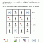 Christmas Math 5Th Grade Worksheets For Christmas 5Th Grade Math Worksheets