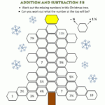 Christmas Math 5Th Grade Worksheets In Christmas Math Worksheet 4Th Grade