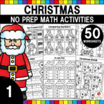 Christmas Math Activities 1St Grade Packet   United Teaching Intended For Christmas Math Worksheet First Grade