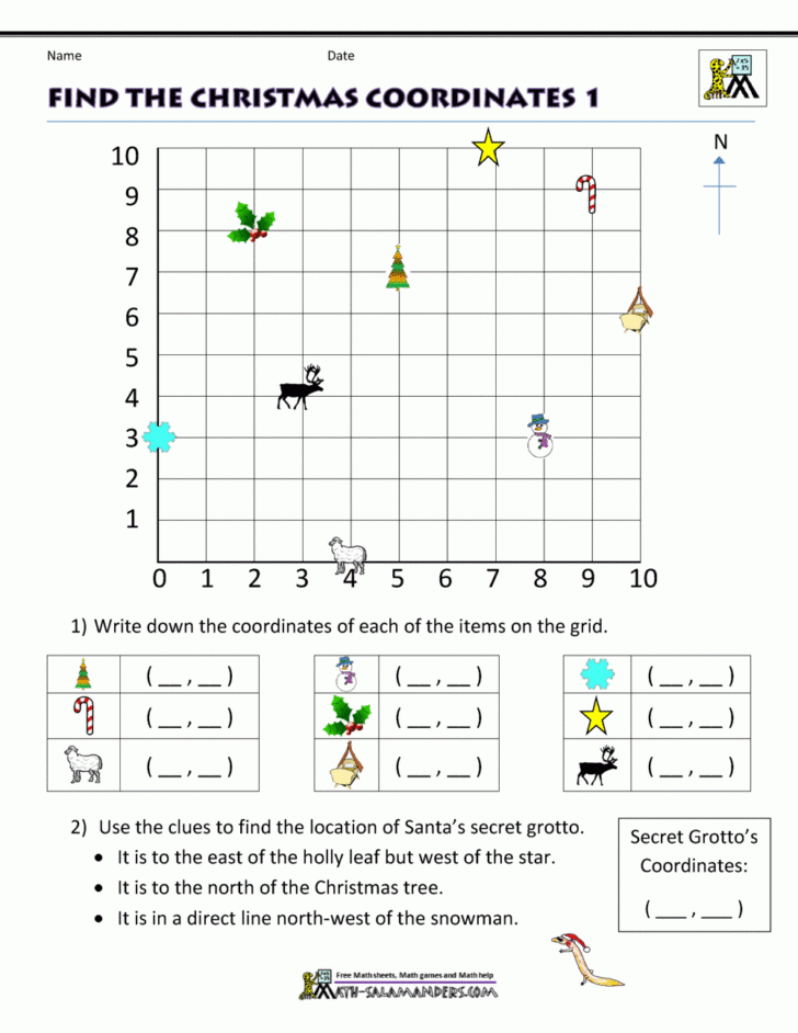 Christmas Activity Math Worksheets