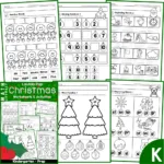 Christmas Math & Literacy Worksheets & Activities For Kindergarten For Christmas Math Worksheets Kinder