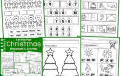 Christmas Math &amp; Literacy Worksheets &amp; Activities For Kindergarten for Christmas Math Worksheets Kinder
