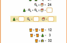 Christmas Math Logic Puzzles Cinched inside Christmas Math Logic Worksheets
