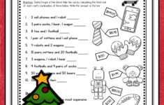Christmas Math Worksheets | Christmas Multiplication And Division for Christmas Math 4th Grade Worksheets