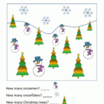 Christmas Math Worksheets For Kindergarten With Christmas Math Counting Worksheets