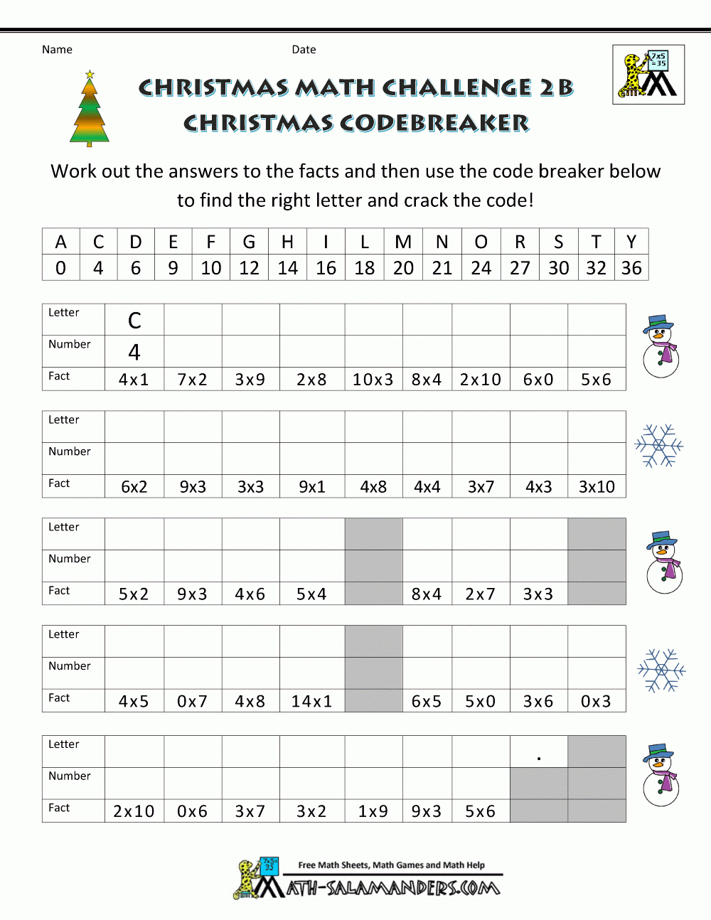 Christmas Math Worksheets inside Christmas Holiday Worksheets For Math