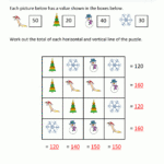 Christmas Math Worksheets Inside Christmas Math Worksheet 2Nd Grade Multiplication