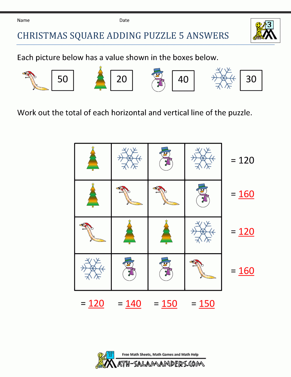 Christmas Math Worksheets inside Christmas Math Worksheet 2Nd Grade Multiplication