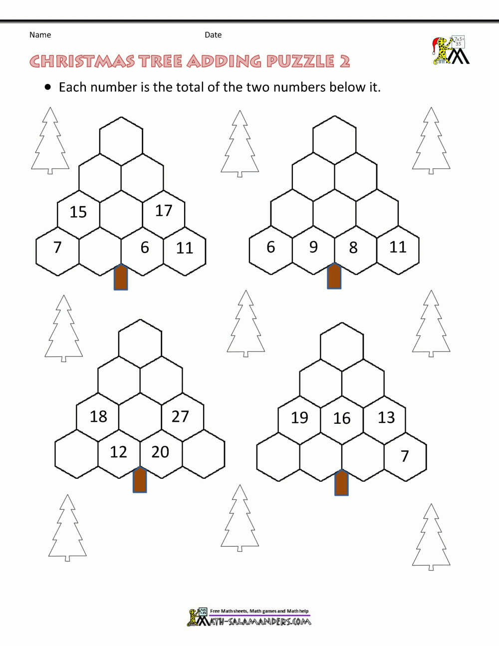 Christmas Math Worksheets inside Christmas Math Worksheets Grade 2