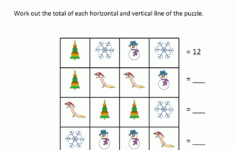 Christmas Math Worksheets intended for Christmas Math Puzzle Worksheets Middle School