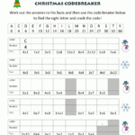 Christmas Math Worksheets With Regard To Christmas Math Worksheets Pre Algebra