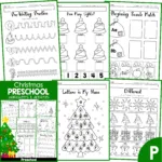 Christmas Preschool Worksheets And Activities No Prep Pertaining To Christmas Math Worksheets Preshool