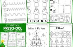 Christmas Preschool Worksheets And Activities No Prep regarding Christmas Math Worksheets For Pre-K