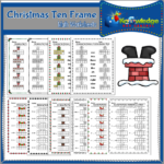 Christmas Ten Frame Math Worksheets   Classful With Regard To Activity Village Christmas Math Worksheets