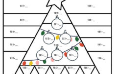 Christmas Tree Multiplication Coloring Sheets | Teachtastic within Christmas Math Worksheets Coloring