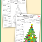 Christmas Worksheets: Order Of Operations With Integers | Teaching Intended For Christmas Math Worksheets Order Of Operations