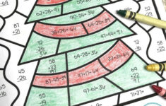 Colornumber Christmas Mystery Pictures: Double Digit Addition pertaining to Christmas Math Hidden Picture Worksheets