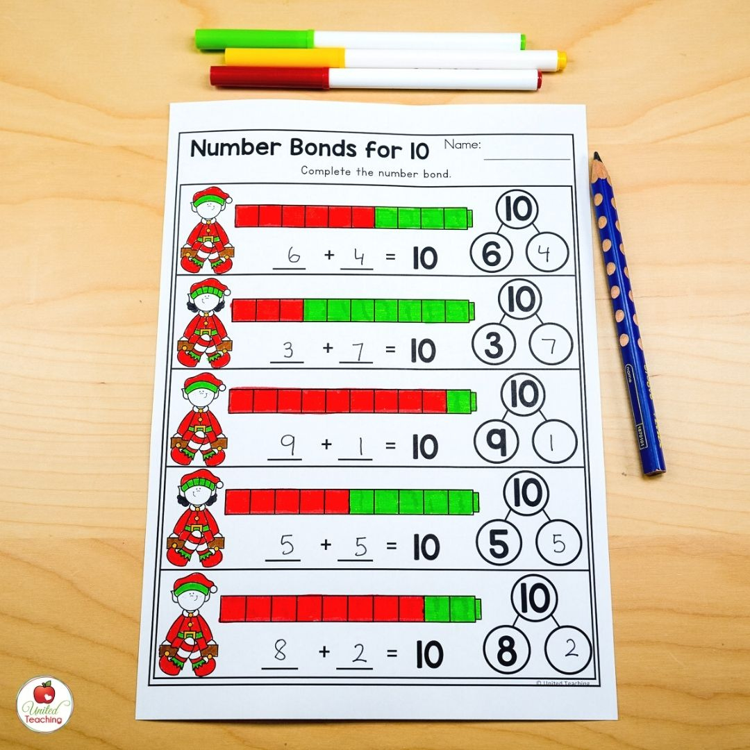 December Worksheets For Kindergarten: Fun And Easy To Use in Christmas Math Worksheets For Kids