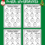 Easy Christmas Math Worksheets   Free!   Kids Activity Zone For Christmas Math Facts Worksheets