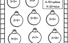 Easy Christmas Math Worksheets - Free! - Kids Activity Zone within Christmas Addition Math Worksheets For First Grade