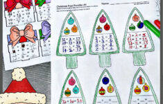 🎄 Free Christmas Fact Families - Addition And Subtraction Math throughout Christmas Math Worksheets Addition And Subtraction