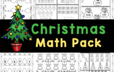🎄 Free Christmas Math Worksheets For Kindergarten within Christmas Math Games Worksheets