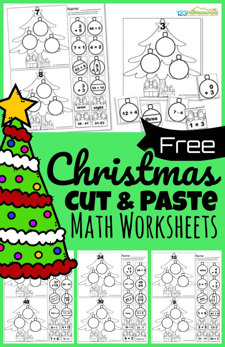 Christmas Math Worksheet For 2nd Grade