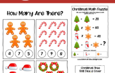Free Christmas Math Printable Activity Book - Lemon And Kiwi Designs for Christmas Math Riddle Worksheets