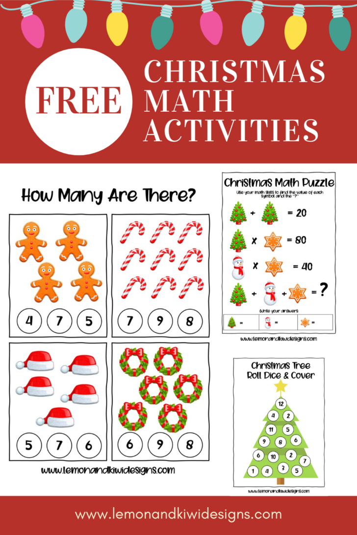 Christmas Math Worksheets For Free