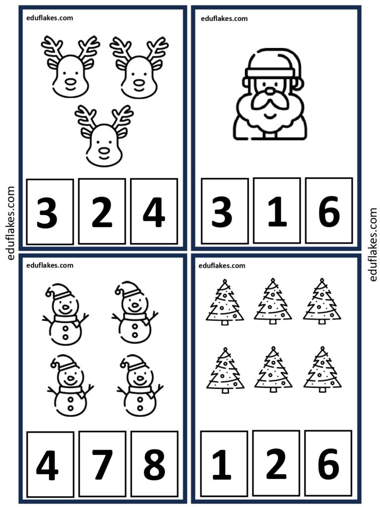 Free Christmas Math Worksheets For Kindergarten - Eduflakes within Christmas Math Worksheets For Kindergarten Free