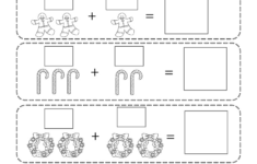 Free Printable Christmas Addition Worksheet throughout Christmas Math Addition Worksheets For Kindergarten