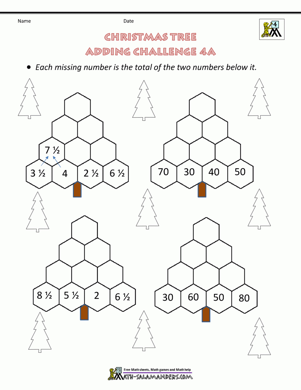 Math Christmas Activities 4Th Grade intended for Christmas Math Worksheets For 4th Grade