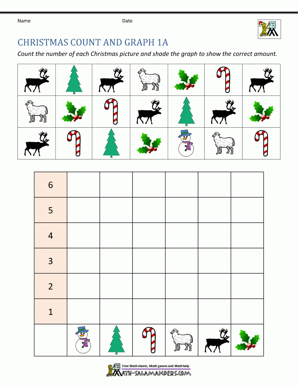 Math Christmas Worksheets First Grade intended for Christmas Math Worksheets Math 1