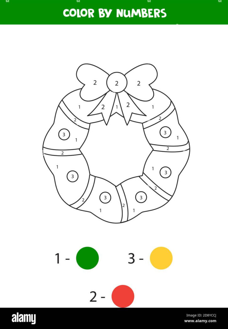 Christmas Coloring Worksheet Preschooler Math