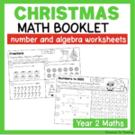 No Prep Christmas Math Worksheets   Year 2 | Resources For Inside Christmas Math Worksheets Algebra