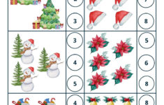 Page 2 - Free, Editable Christmas Worksheet Templates | Canva throughout Christmas Math Counting Worksheets