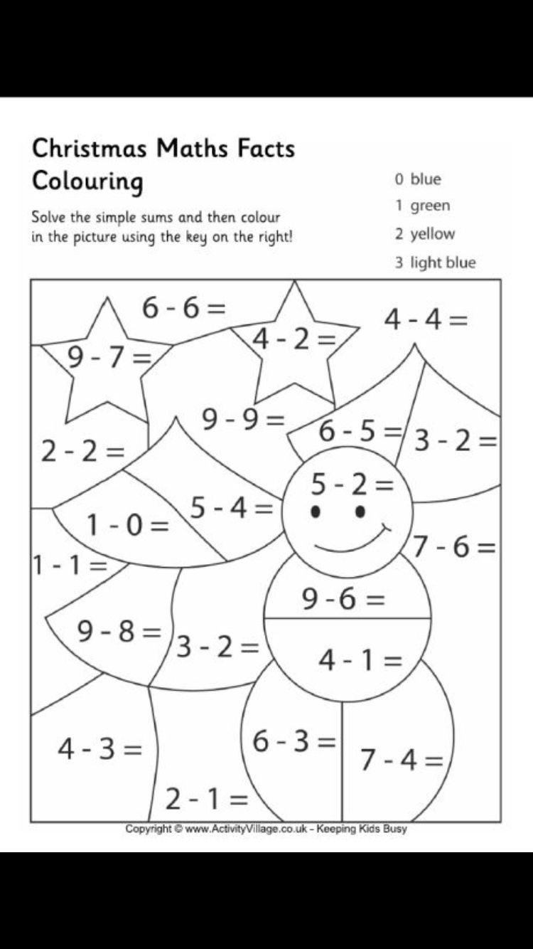 Pin Page regarding Activity Village Christmas Math Worksheets