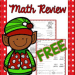 Second Grade Math Spiral Review Freebie Pertaining To Christmas Math Worksheet Second Grade