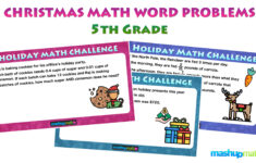 The Best Math Christmas Word Problems For 5Th Grade — Mashup Math with Christmas Math Word Problems Worksheets