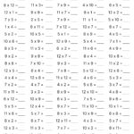 10 Printable Multiplication Worksheets, Fill In The Blanks Intended For Multiplication Table Worksheet 1 12